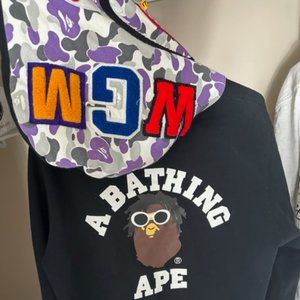 🆂🅾🅻🅳  BAPE Wiz Khalifa shark full zip hoodie NYC 10th anniversary A Bathing